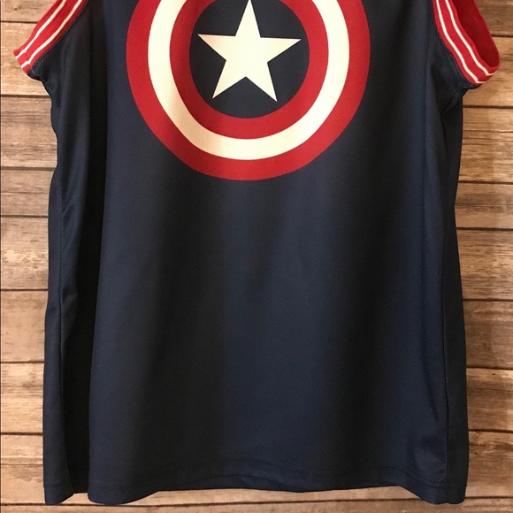 Sleeveless Captain America Jersey - Picture 4 of 8